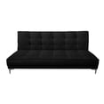 thumbnail image 1 of Sofa Cama Reclinable El Bazar Store Zeus Negro Terciopelo Futon 3 posiciones Abotonado Sala, 1 of 6