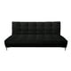 thumbnail image 1 of Sofa Cama Reclinable El Bazar Store Zeus Negro Terciopelo Futon 3 posiciones Abotonado Sala, 1 of 6