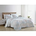 thumbnail image 2 of Chezmoi Collection Holly 3-Piece Stone-washed Cotton Quilt Set Full Size - Printed Floral Patchwork Soft Breathable Lightweight Bedspread Set, 2 of 9