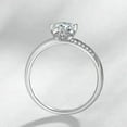 thumbnail image 3 of 1ct Luxury AAA Cz Jewelry 925 Silver Simple Band Engagement Womens Ring Size 4-9, 3 of 5