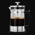 thumbnail image 2 of Durable Glass Coffee Pot Coffee Container Coffee Storage Pot Handheld Coffee Kettle for Home Cafe (Silver, 350ml), 2 of 9