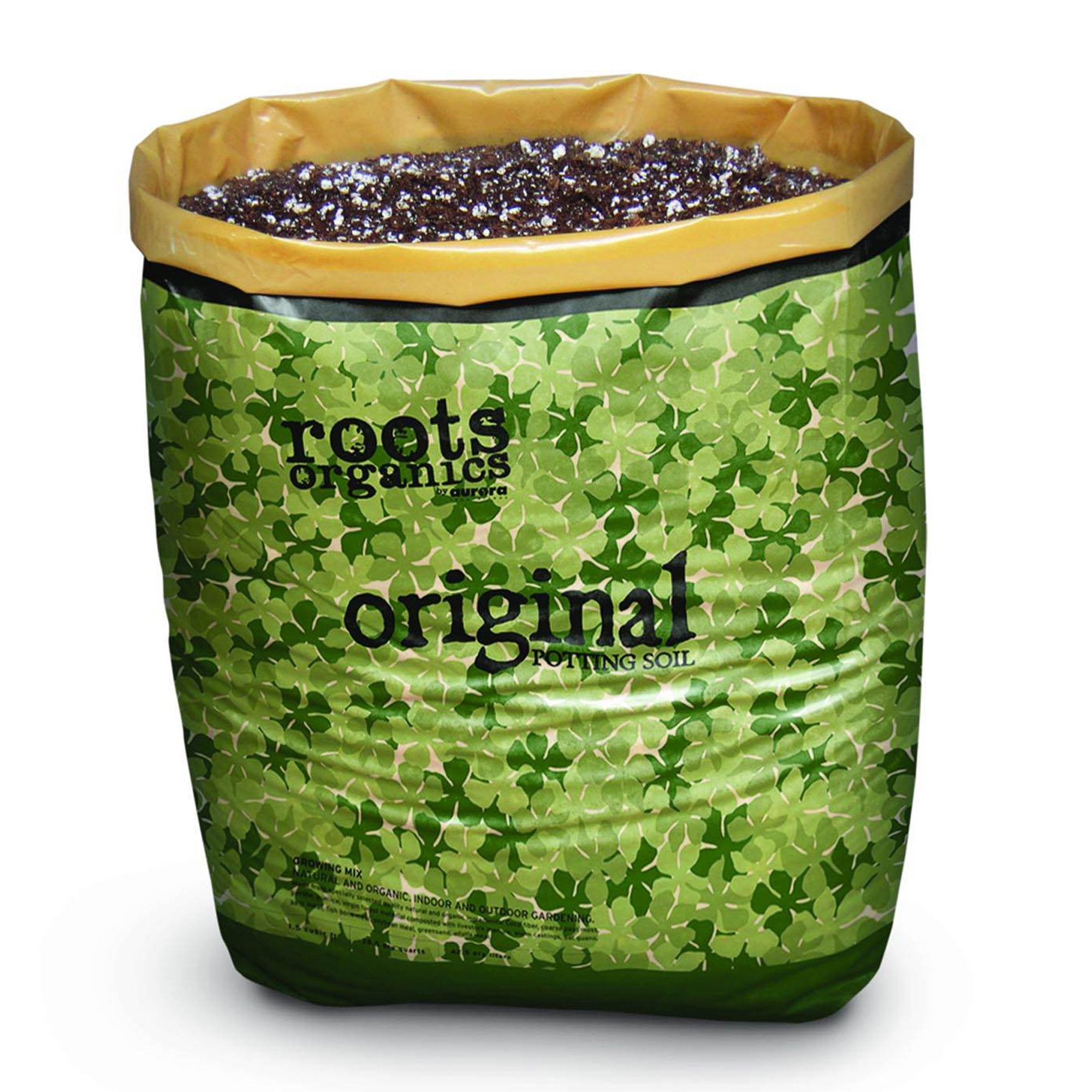Roots Organics Hydroponic Coco Fiber Potting Soil, 1.5 Cubic Feet (4 Pack)