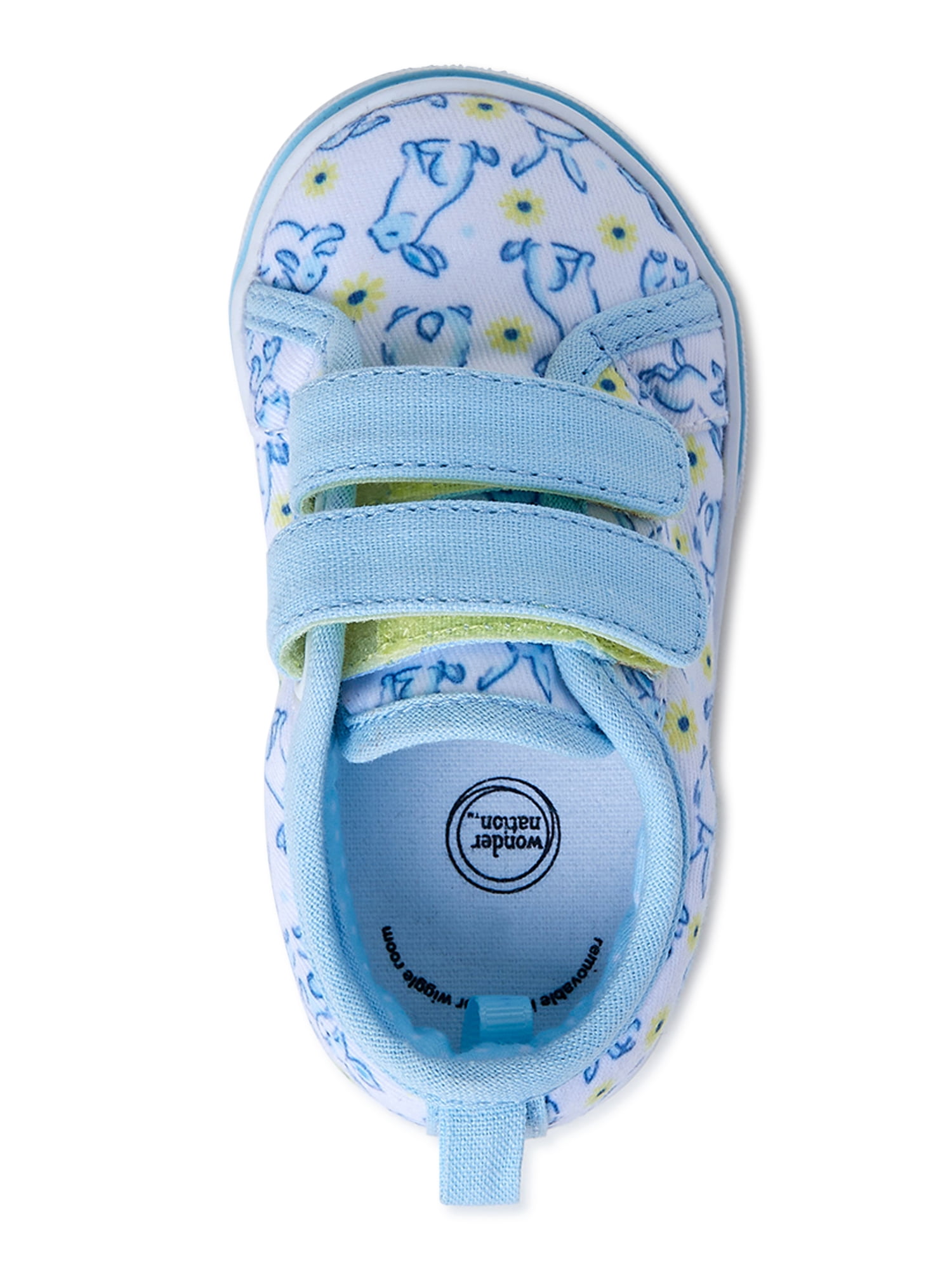 Wonder Nation Baby Girl Skate Casual Shoes, Sizes 2-6
