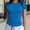 Blue, variant on Women's Tops Under $5 Short Sleeve Solid Color Crewneck Casual Pullover T-shirt