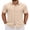 Light Khaki, variant on COOFANDY Men’s Button Down Shirt Short Sleeve Lightweight Casual Summer Beach Shirt Textured Linen Shirts