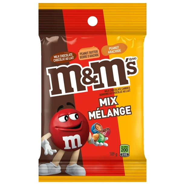 M&M's Crunchy Peanut & Milk Chocolate Bites Pouch Bag 125g