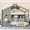 Gray + Wood + Full, variant on [Luckynote]Twin Size Floor House Bed ，Montessori Bed with Storage Shelf, Playhouse Bed with Roof Design, Gray