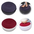 thumbnail image 1 of Paquete de 2 Cojines para acampar Cojines de asiento de taburete inflable Cojines de aire para exteriores Sharpla Otomana inflable plegable, 1 of 8