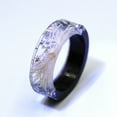 thumbnail image 3 of Anillo de madera de ébano y palisandro original hecho a mano, anillo sencillo para hombres y mujeres. Opciones de regalo: estilo simple y elegante., 3 of 6