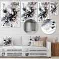 thumbnail image 4 of Designart "Exploring Black Marble s Depths II" Modern Geometric Metal Art Living Room, 4 of 5