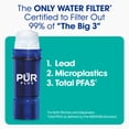 thumbnail image 4 of PUR PLUS 7 Cup Water Pitcher with Lead Reducing Filter, White, W 9.6" x H 10.1" x L 4.5", PPT711W, 4 of 9