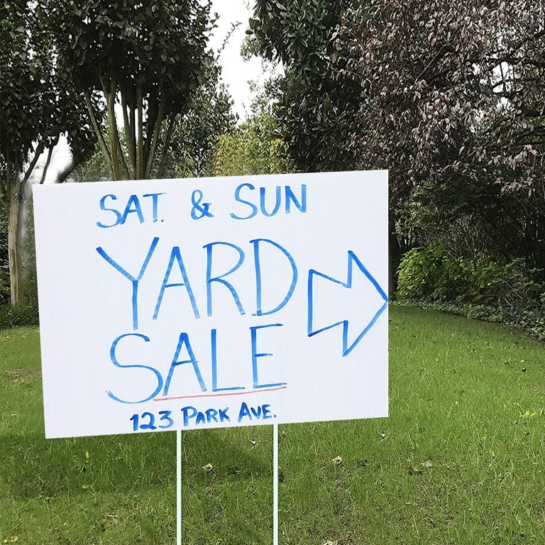 Poster Board Yard Signs