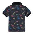 thumbnail image 4 of Kids Boys Dinosaur 𝗣𝐨𝐥𝐨 Shirts Toddler Boy 𝐂artoon T-Shirt Short Sleeve Tops Toddler Cotton 𝐁utton Casual Tee, 4 of 9