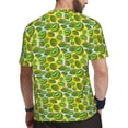 thumbnail image 2 of Wukai Watercolor Kiwi Fruits Summer Print Men's Short-Sleeved Mesh T-Shirt,Quick-Dry Short Sleeve Workout T-Shirt-X-Large, 2 of 8