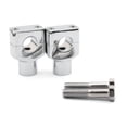 thumbnail image 1 of 7/8″22mm Motor Aluminium Handle Bar Mount Risers Clamp For ATV Quad Dirt Chrome, 1 of 4