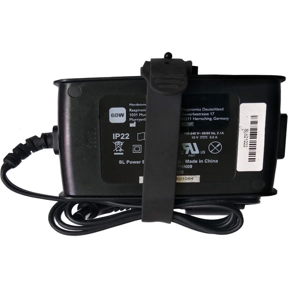 12V 5A 60W AC/DC Adapter Compatible for R-espironics Dorma 500 Auto CPAP 12VDC 5.0A 12.0V 5Amp DC12V 5000mA 12Volts 5 A 12 Volt  12V Power Supply Cord Cable Battery Charger