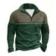 thumbnail image 1 of Blusa y camisa de manga larga con cuello vuelto para hombre, sudadera estilo western con estampado vintage y cremallera de un cuarto, jersey de manga larga con media cremallera y bolsillos, camisa de, 1 of 2