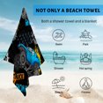 thumbnail image 4 of GZHJMY Beach Towel for Women Girls, Cartoon Cool Blue Toy Car Bath Towel, Oversized Lightweight Sport Towel, 31x71 Inch, 4 of 7