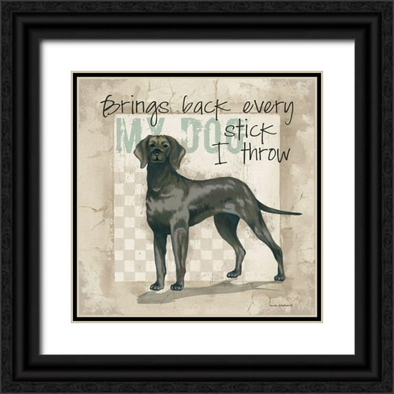 Phillips, Anita 20x20 Black Ornate Wood Framed with Double Matting Museum Art Print Titled - Every Stick