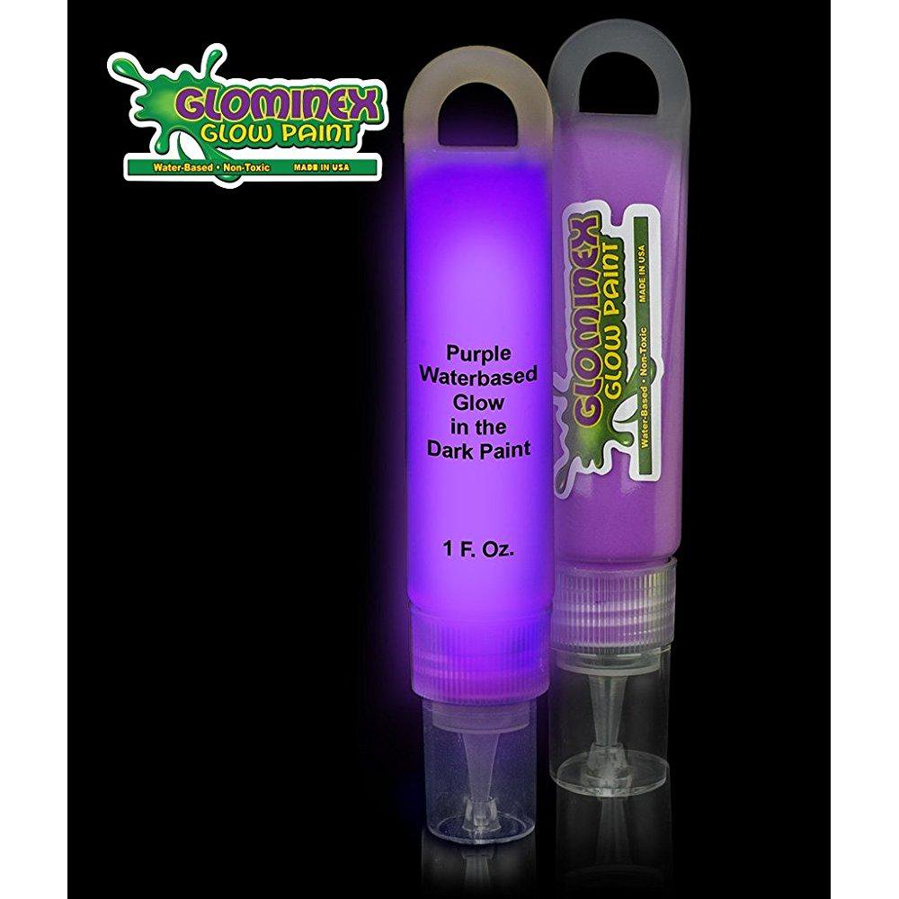 glominex i03 glow in the dark paint 1 ounce tube purple Walmart