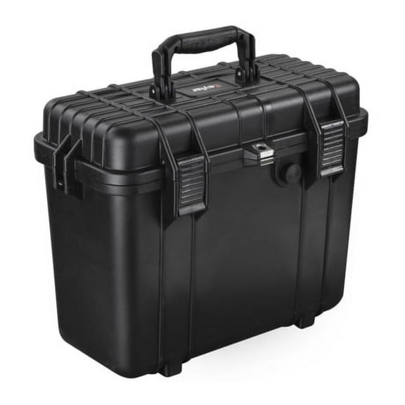 Eylar Tall 16.93in Waterproof Gear Hard Case w/Foam, Black