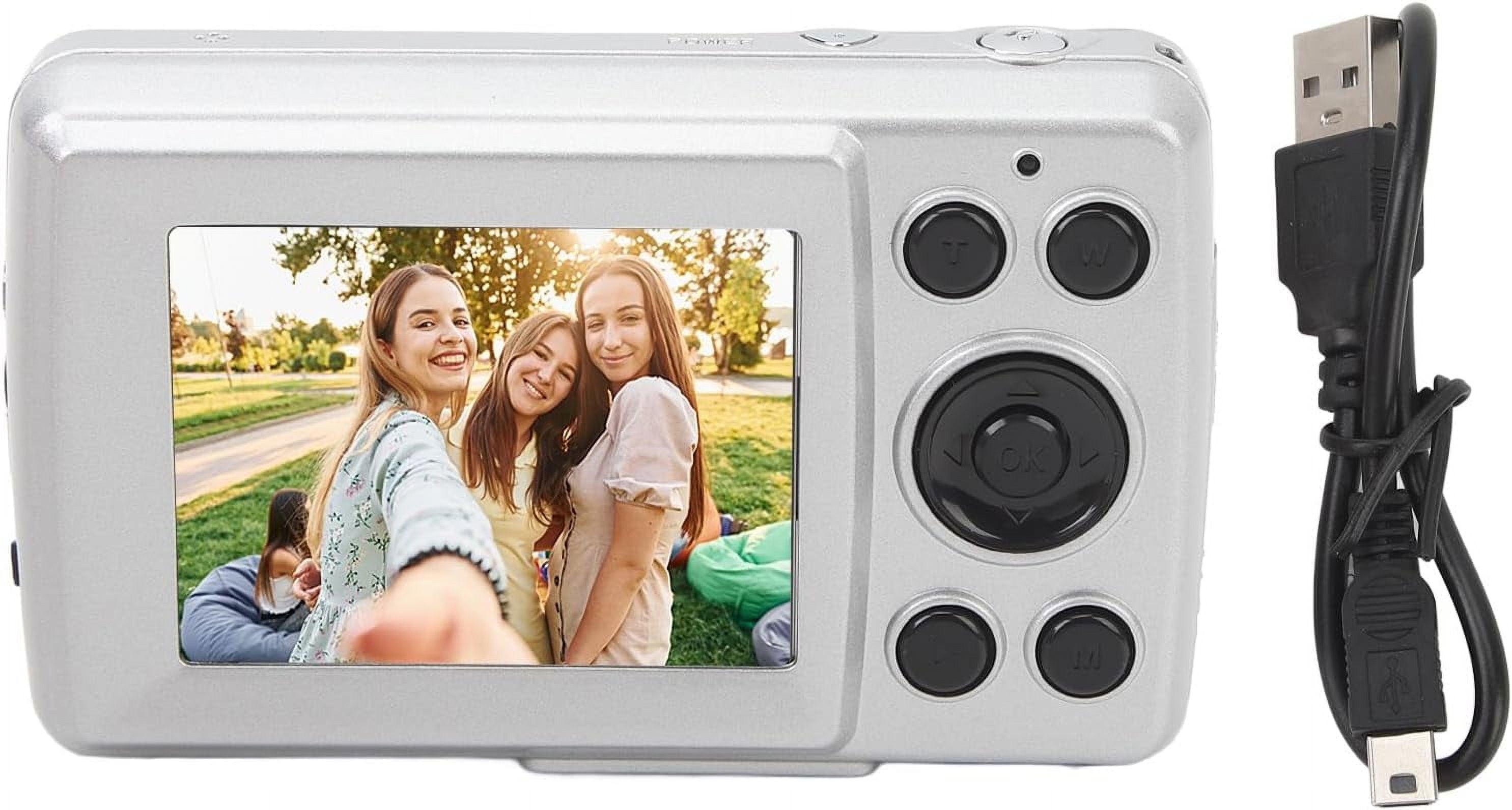 WYJ Video Camera Camcorder, 2.4in Screen 16X Digital Zoom 16MP Digital Camera Recorder Vlogging Camera, Video Recording Handycam Camcorder for Teens Beginners Gift (Silver-0614