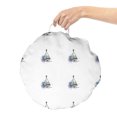 thumbnail image 2 of Nautical Round Floor Cushion with Handle, Simplistic Rhythmic Marine Yacht Watercolor Splashes, Decorative Pillow for Living Room & Dorms, 18" Round, Peach Seafoam, by Ambesonne, 2 of 4