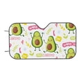 thumbnail image 6 of Lsque Avocado Work Out Car Windshield Sun Shade | Accordion Folding Style Auto Shade for Car Truck SUV Van | Blocks UV Rays Sun Visor Protector | Medium, 6 of 7