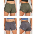 thumbnail image 2 of EIMELI Short de Course pour Femmes avec Poches Zippées Taille Haute Entraînement Sportif Short de Tennis Short de Course, 2 of 5