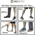 thumbnail image 4 of Compression Socks for Men & Women, Soft & Comfortable Knee High Compression Socks, Surgery Recovery - Relieves Leg & Foot Pain - Graduated to Boost Circulation & Reduces Edema Swelling - X-Large, 4 of 6