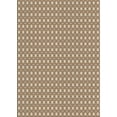 thumbnail image 1 of Ahgly Company Indoor Rectangle Patterned Sienna Brown Novelty Area Rugs, 4' x 6', 1 of 6