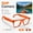 Classic orange/gradient orange lens, variant on AI Smart Camera Glasses, Bluetooth 5.3 Smart Glasses with AI Translator & Voice Assistant, Hands‑Free Calling, First‑Person POV Video Recording for Vlogging, Cycling & Travel, Compatible with Smartph