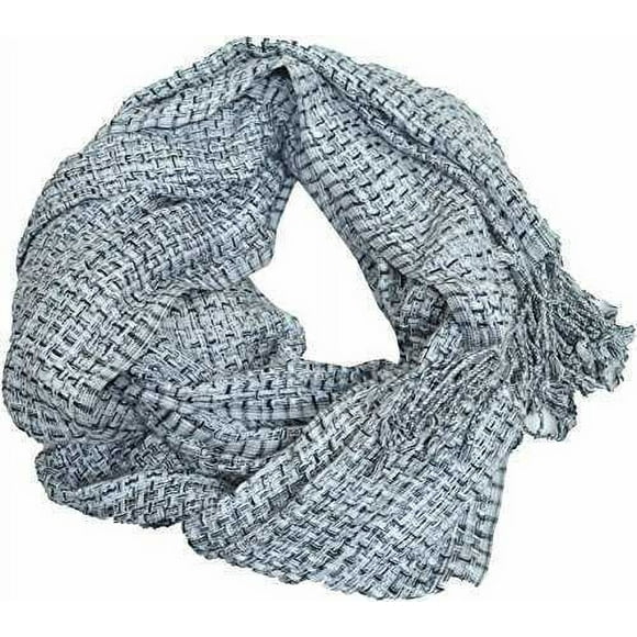 Collection XIIX Écharpes en Tissu Multi-Tissé pour Femme, Bleu