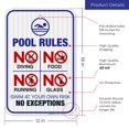 thumbnail image 3 of Pool Rules Sign, No Diving Pool Sign,, 3 of 8