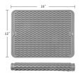 thumbnail image 2 of Alfombrilla de silicona para secar platos de múltiples usos, fácil de limpiar, ecológica, resistente al calor, alfombrilla de silicona para encimeras de cocina o fregaderos, frigoríficos o, 2 of 8
