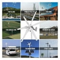 thumbnail image 3 of 800W 12V 24V Wind Turbine Generator Low Wind Speed Start Low Noise Wind Generator Easy Installation Wind Generator Oversized Blade MPPT Control ,Easy to Install, 3 of 7