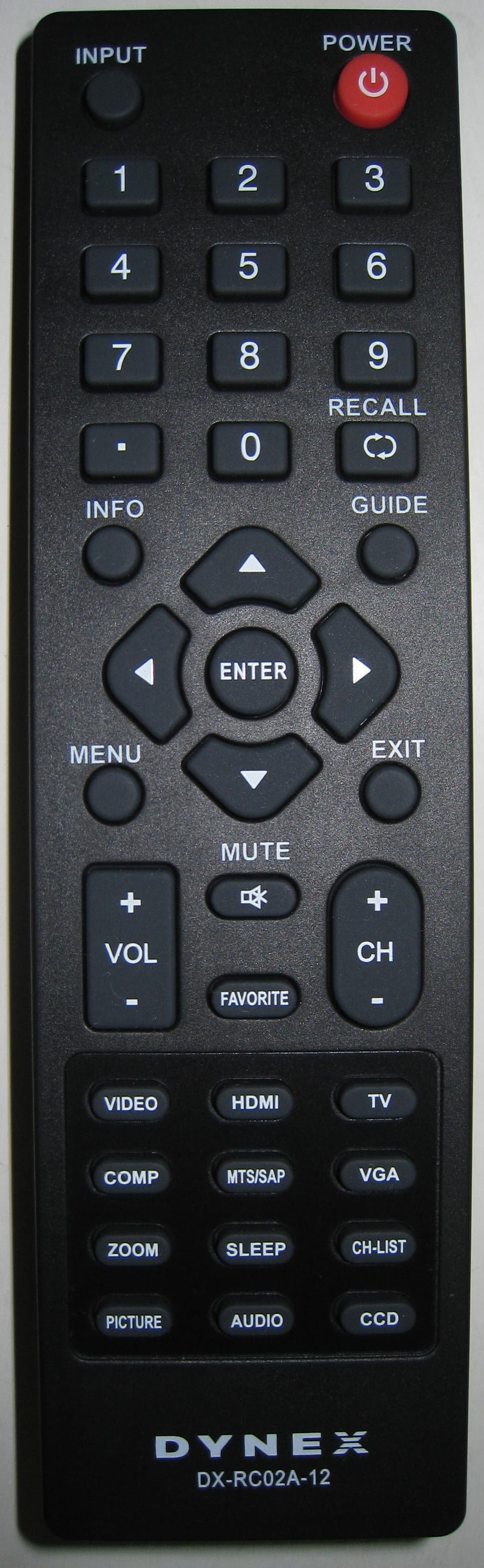 Genuine New DXRC02A12 DXRC02A12 LCD TV Remote Control For Dynex DX