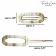 thumbnail image 5 of French Amie Mini Oval 2&rdquo; Celluloid Handmade Snap Tige Boule Hair Clips, 5 of 38
