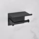 thumbnail image 5 of Naiovety Práctico soporte para rollo de papel higiénico, soporte de baño grueso montado en la pared, práctico soporte para toallas de papel, gran Juegos de accesorios de baño Negro Naiovety HA025277-03, 5 of 6
