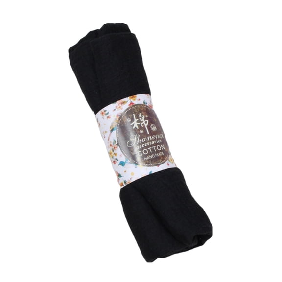Cuekondy Scarf for Large Size Breathable Cotton Scarf Headkerchief for Women Muslim Head Neck Headwear Wrap Shawl 35.4 Black Scarf