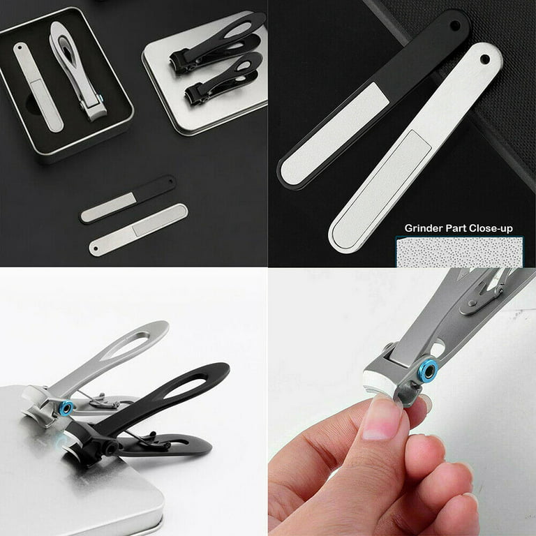 Nail Clippers For Thick Nails, 16mm Wide Jaw Opening Big Professional Nail  Cutter With Stainless Steel Nail File For Men And Women