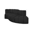 thumbnail image 5 of Meridian Furniture Arc Black Boucle Fabric Modular Sectional, 5 of 7
