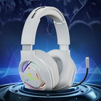Over Ear Headphones, Wireless Over Ear Headphones, Gaming Headset Gaming Headphones with Microphone, Headphones Bluetooth Over Ear(White)