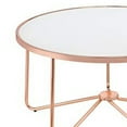 thumbnail image 4 of ACME Alivia Coffee Table in White Glass and Rose Gold, 4 of 5