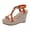 Orange, variant on Wedge Heel Sandals For Women Platform Buckle Adjustable Strap Buckle Hemp Rhinestone Summer Espadrille Orange 41