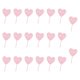 thumbnail image 4 of 20 adornos para tartas, cupcakes, cartas de amor, suministros para tartas, letreros de compromiso Rosa Blanco, 4 of 9