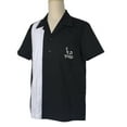 thumbnail image 2 of Embroidery Men Shirt Two-tone Color Bowling Shirts, 2 of 6