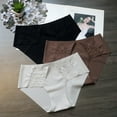 thumbnail image 5 of Women Lace Underwear Seamless Low Waist Briefs Soft Stretchy No Show Bikini Panties Female Invisible Slip Underpants, 5 of 8