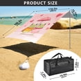 thumbnail image 4 of Portable Beach Tent Sun Shelter With Ground Pegs Water And Wind Resistant Sun Shade Canopy Angle Adjustable Two Frogs in Love, 4 of 7