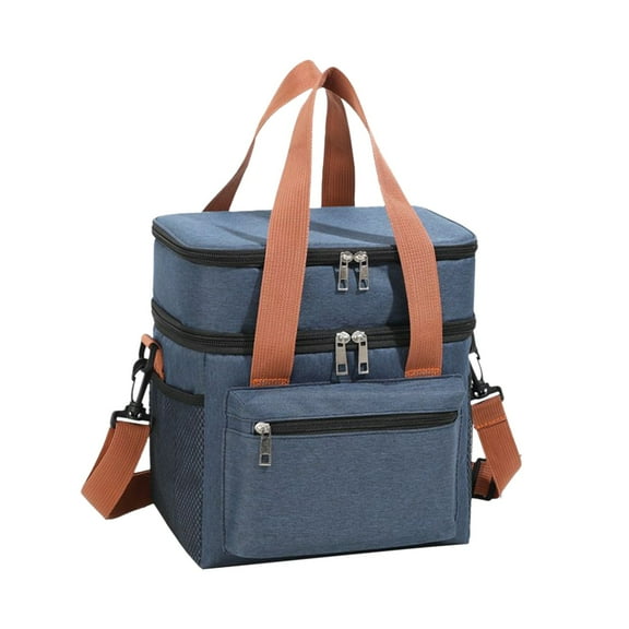 Vikakiooze Insulating Lunch Bag With Waterproof Double Layer For Bento Milk Bottle And Meal Boxes Cooler Bag